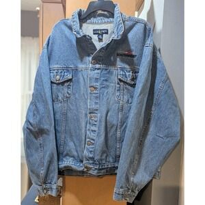 Southwest Airlines‎ Vintage Luna Pier Authentic Denim Jacket Men's Size 3XL